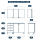 Mobila bucatarie STYLE A135, MDF Cappuccino Gloss - 1