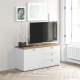 Comoda TV PRIMAVERA, 120x42, H58, 1U3S, Alb, Stejar