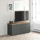 Comoda TV PRIMAVERA, 120x42, H58, 1U3S, Antracit, Stejar