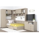Dormitor colt AMBRO 11 cu comoda, Oak, Gri Piatra - 1