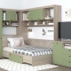 Dormitor colt AMBRO 11 cu comoda, Oak, Pesto