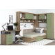 Dormitor colt AMBRO 12 cu birou, Stejar, Pesto - 2