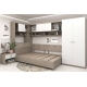 Oferta Dormitor colt ALESSIO 3, Oak, Alb cu saltea inclusa - 3