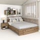 Pat colt AMBRO, 140x200, sertar frontal, Stejar