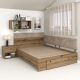 Pat colt AMBRO, 160x200, sertar frontal, Stejar2