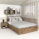 Pat colt AMBRO, 160x200, sertar frontal, Stejar