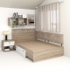 Pat colt de o persoana AMBRO, 90x200, sertar lateral, Oak, Alb2