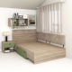 Pat colt de o persoana AMBRO, 90x200, sertar lateral, Oak, Pesto2