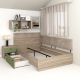 Pat colt de o persoana AMBRO, 90x200, sertar lateral, Oak, Pesto3