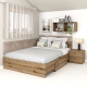 Pat colt AMBRO, 160x200, sertar lateral, Stejar4