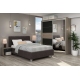 Oferta Dormitor ARISA 1, Oak, Antracit, Stofa Gri Inchis cu saltea inclusa - 1