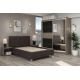 Oferta Dormitor ARISA 1, Oak, Antracit, Stofa Gri Inchis cu saltea inclusa - 2