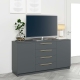 Comoda TV SERENA, 150x42, H79, 2U4S, Antracit