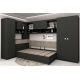 Oferta Dormitor colt ALESSIO 4, Antracit cu saltea inclusa - 3