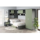 Dormitor colt ALESSIO 3, tablie pat tapitata, Antracit, Pesto - 3