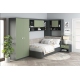 Dormitor colt ALESSIO 3, tablie pat tapitata, Antracit, Pesto - 2