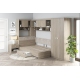 Dormitor colt ALESSIO 3, tablie pat tapitata, Oak - 2
