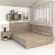 Pat colt AMBRO, 140x200, sertar frontal, Oak2