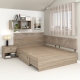 Pat colt AMBRO, 160x200, sertar lateral, Oak2