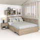 Pat colt AMBRO, 160x200, sertar lateral, Oak