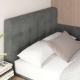 Oferta Pat de colt copii GEORGIA Clasic, 90x200, H107, somiera, catifea Gri cu saltea inclusa - 3
