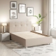 Oferta Pat tapitat ARISA, 140x200, suport saltea, stofa Grej cu saltea inclusa - 1