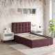 Pat tapitat copii GEORGIA Clasic, 90x200, H107, somiera, Stofa Mov V68 2