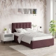 Pat tapitat copii GEORGIA Clasic, 90x200, H107, somiera, Stofa Mov V68