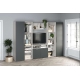 Biblioteca Living ARONA A 270, A50, H195, 4U, Alb Portelan, Antracit - 2