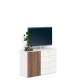 Comoda ARONA 105, A42, H74, 1U4S, Alb Portelan, Nuc Warmia