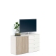 Comoda ARONA 120, A42, H74, 1U4S, Alb Portelan, Oak