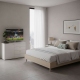 Comoda ARONA 105, A42, H74, 1U4S, Alb Portelan - 1
