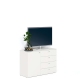 Comoda ARONA 105, A42, H74, 1U4S, Alb Portelan