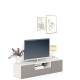 Comoda ARONA 150, A42, H39, 2U1S, Alb Portelan, Gri Piatra - 1
