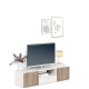 Comoda ARONA 150, A42, H39, 2U1S, Alb Portelan, Stejar - 1