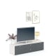 Comoda ARONA 150, A42, H39, 2U2S, Alb Portelan, Antracit - 1