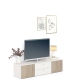 Comoda ARONA 150, A42, H39, 2U2S, Alb Portelan, Oak - 1