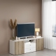 Comoda ARONA 150, A42, H57, 2U2S, Alb Portelan, Stejar - 1