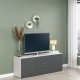 Comoda ARONA 150, A42, H57, 2U3S, Alb Portelan, Antracit - 1