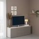 Comoda ARONA 150, A42, H57, 2U3S, Alb Portelan, Gri Piatra - 1
