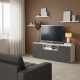 Comoda ARONA 150, A42, H57, 3U, Alb Portelan, Antracit - 1