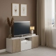 Comoda ARONA 150, A42, H57, 3U, Alb Portelan, Oak - 1