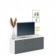 Comoda ARONA 150, A42, H57, 3U1S, Alb Portelan, Antracit