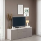 Comoda ARONA 150, A42, H57, 3U1S, Alb Portelan, Gri Piatra - 1