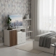 Comoda ARONA 105, A42, H74, 1U3S, Alb Portelan, Nuc Warmia - 1
