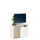 Comoda ARONA 105, A42, H74, 1U3S, Alb Portelan, Oak