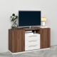 Comoda TV SERENA, 150x42, H79, 2U3S, Nuc Warmia, Alb - 1