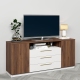 Comoda TV SERENA, 180x42, H79, 2U3S, Nuc Warmia, Alb