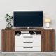 Comoda TV SERENA, 180x42, H79, 2U3S, Nuc Warmia, Alb - 1
