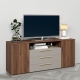 Comoda TV SERENA, 180x42, H79, 2U3S, Nuc Warmia, Gri Piatra